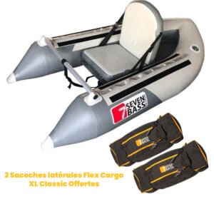 Float Tube Explorer 170 Seven Bass + 2 Sacoches Cargo XL Classic Offertes