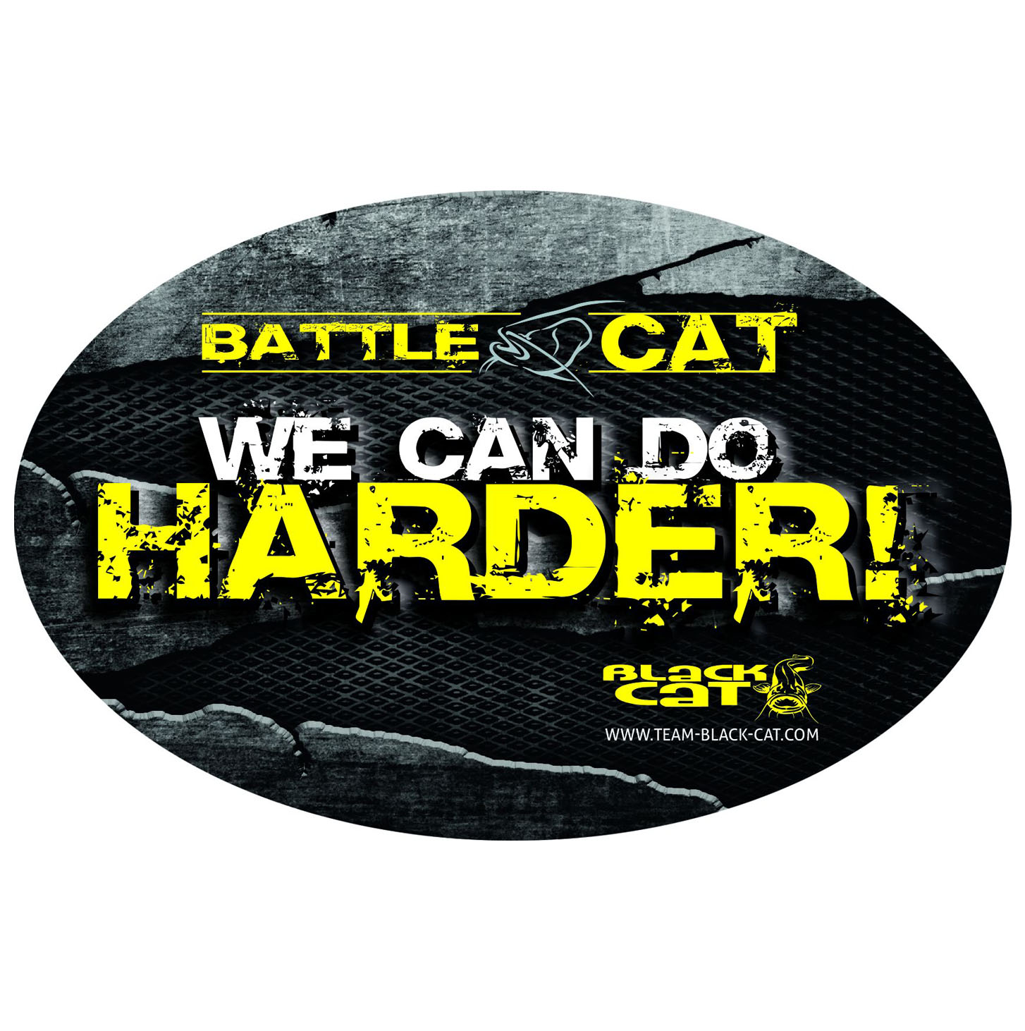 Autocollant Battle Cat 12cm Black Cat