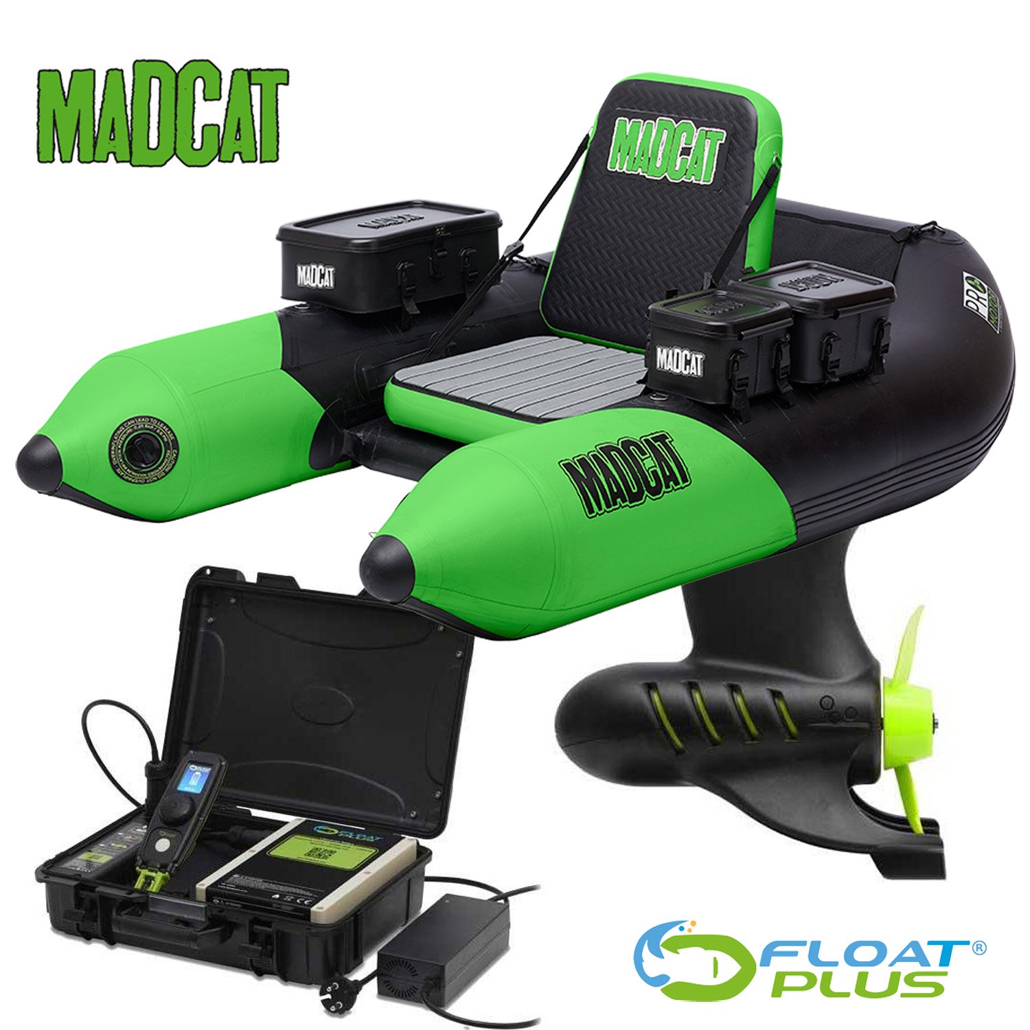 Float Tube Belly Boat Pro-Motor 185 + System Float Plus PRO 2 Madcat