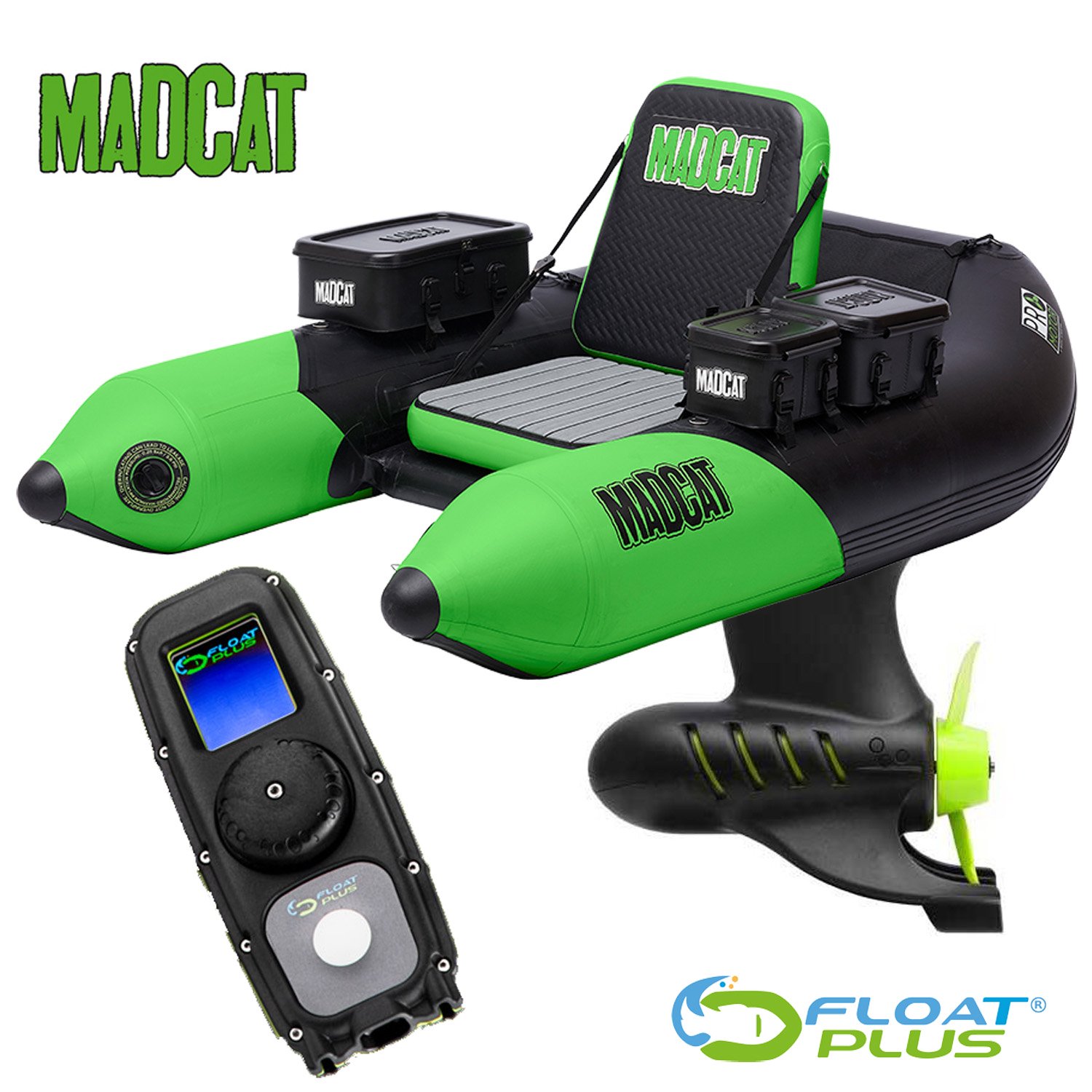 Float Tube Belly Boat Pro-Motor 185 + System Float Plus Compact 2 Madcat