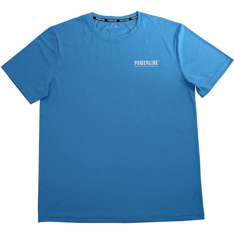 Tee Shirt Manches Courtes Bleu Powerline