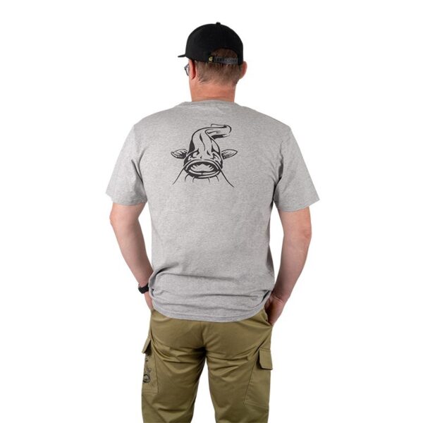 T-Shirt Manches Courtes Homme Grey Marl Gris Black Cat (Nouveauté 2025) – Image 3