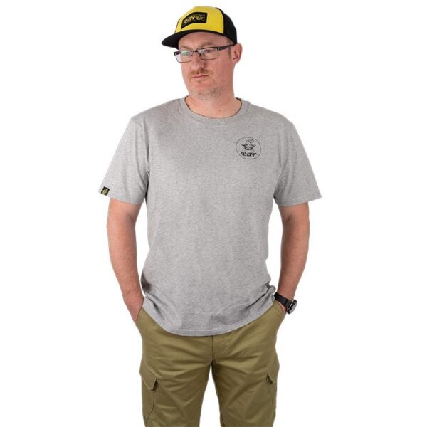 T-Shirt Manches Courtes Homme Grey Marl Gris Black Cat (Nouveauté 2025)
