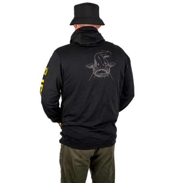 Sweat Homme Black Zipped Hoody Noir Black Cat (Nouveauté 2025) – Image 3
