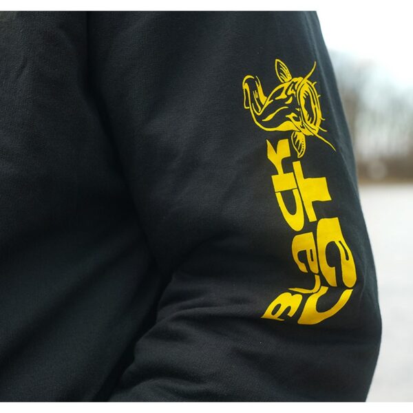 Sweat Homme Black Zipped Hoody Noir Black Cat (Nouveauté 2025) – Image 8