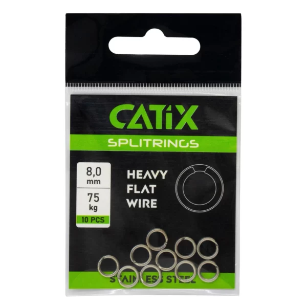Anneaux Brisés Heavy Flat Wire Splitring Round Catix