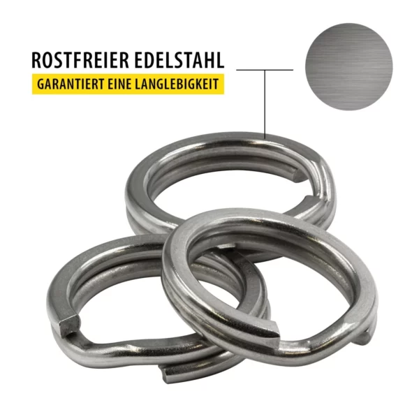 Anneaux Brisés Heavy Flat Wire Splitring Round Catix – Image 3