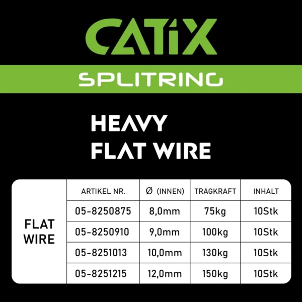 Anneaux Brisés Heavy Flat Wire Splitring Round Catix – Image 4