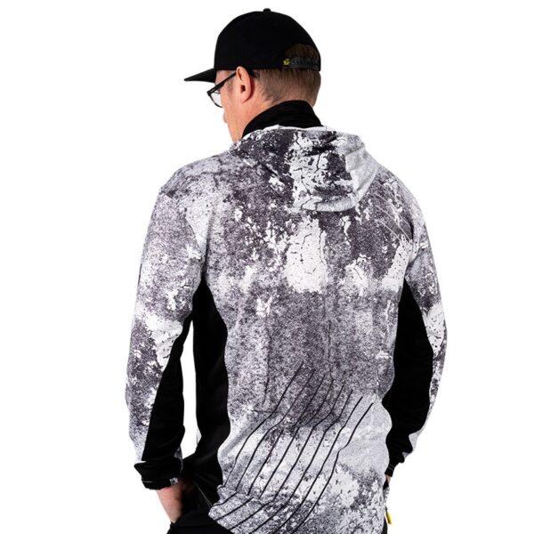 Tee Shirt Manches Longues Homme Sun Top Jersey Gris/Blanc Black Cat – Image 4