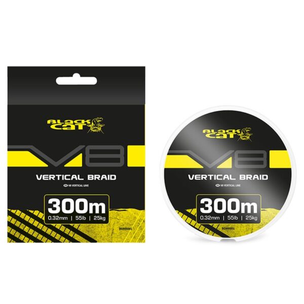 Tresse V8-Line Vertical Braid 300m Black Cat – Image 2