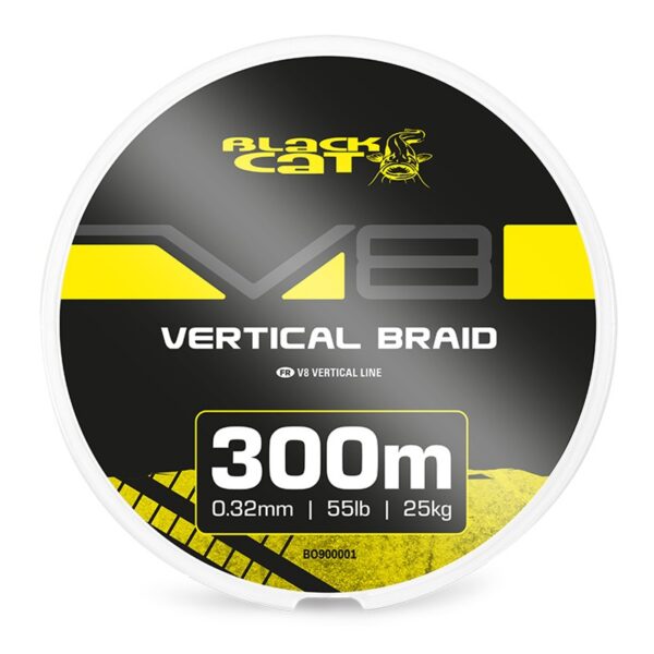 Tresse V8-Line Vertical Braid 300m Black Cat