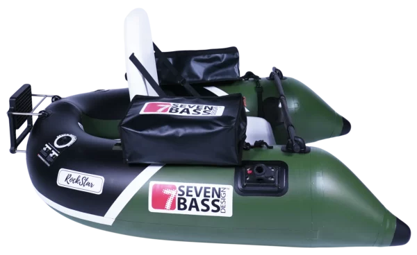 Float Tube RockStar Kaki White Black 150cm Seven Bass – Image 4