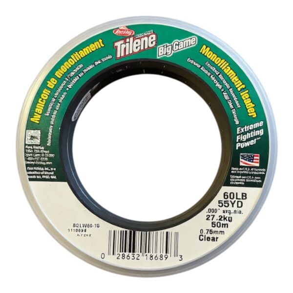 Nylon Big Game Clear 0.76mm 50m 27,2kg 60lbs Berkley