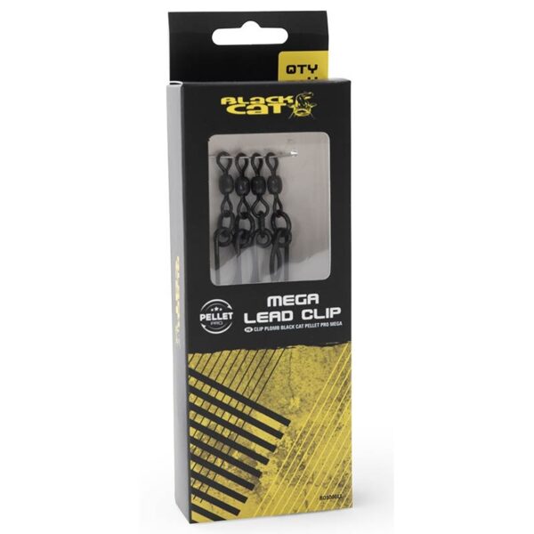 Clip Plomb Pellet Pro Mega Lead Clips 4pcs Black Cat