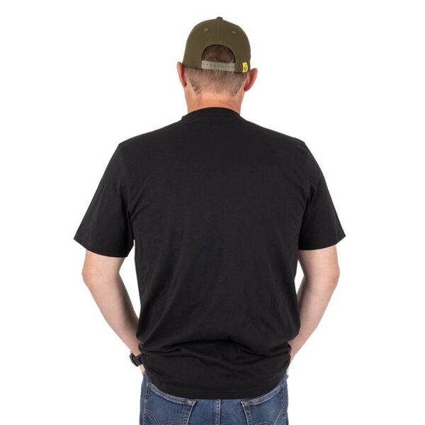 T-Shirt Manches Courtes Distressed Logo Black Tee Noir Black Cat – Image 2